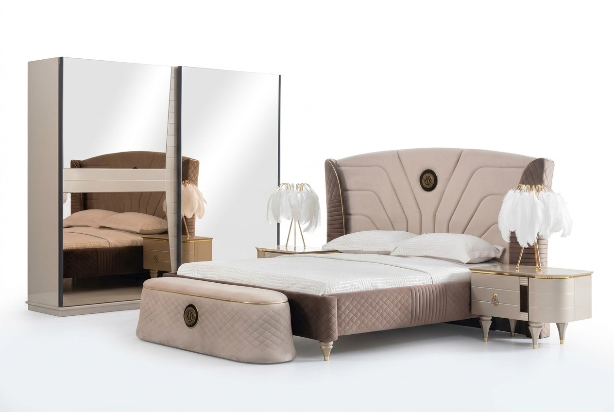 Betten Doppelbett Hotel Bettrahmen Doppel Holz MÃ¶bel Bett Polster Luxus Design