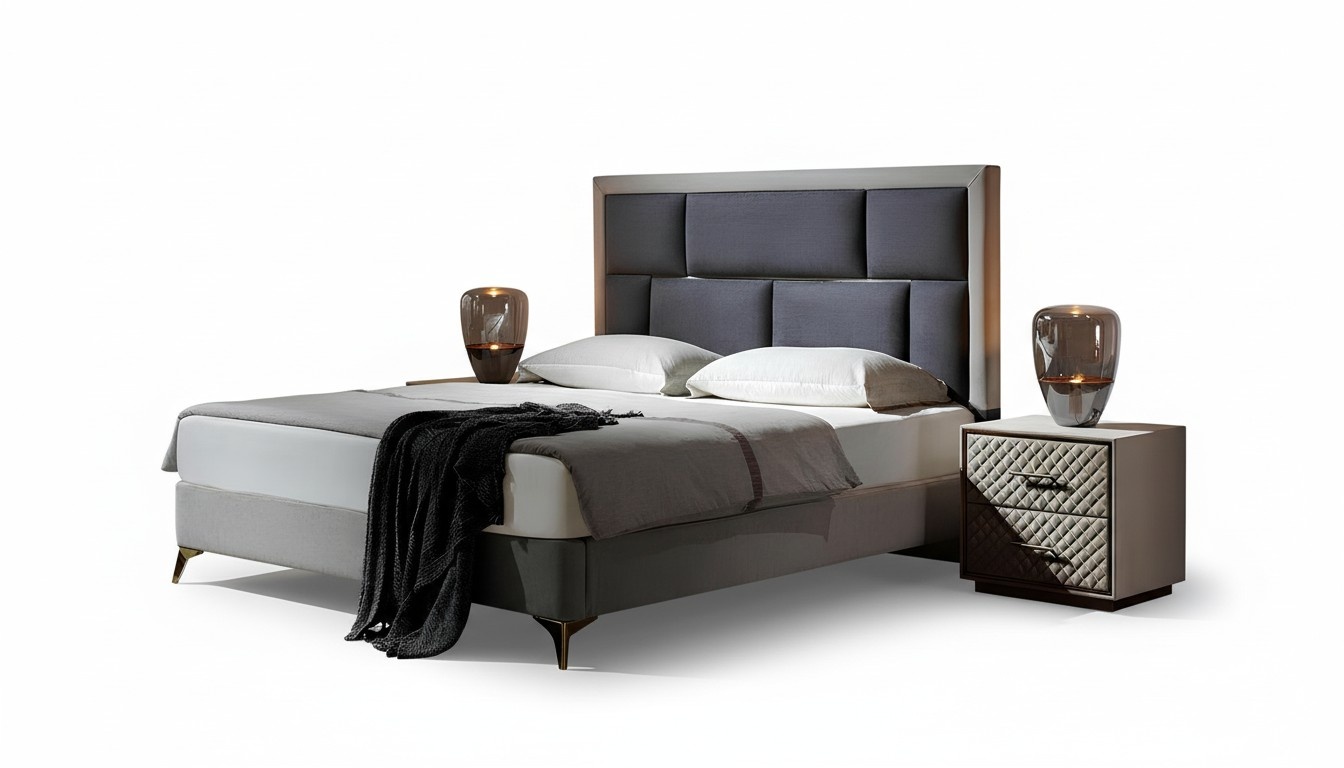 Betten MÃ¶bel Schlaf Hotel Doppel Luxus Schlafzimmer Bett Design Polster Samt Neu