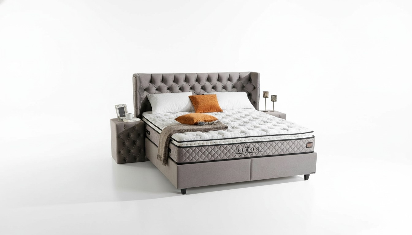 Bettgestell Stoff MÃ¶bel Luxus Modern Betten Bett Textil Schlafzimmer Design