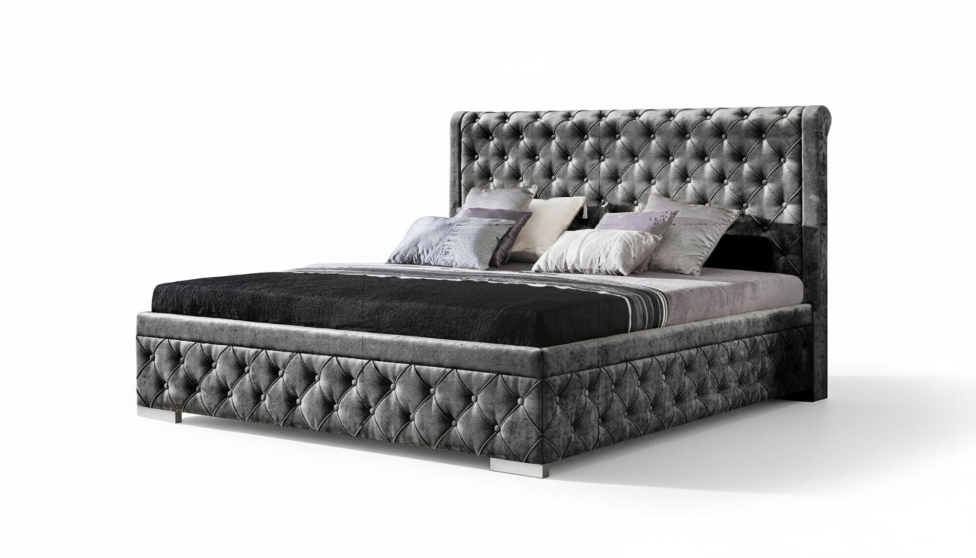 Bettgestell Stoff MÃ¶bel Luxus Betten Bett Textil Schlafzimmer Design Textil Neu