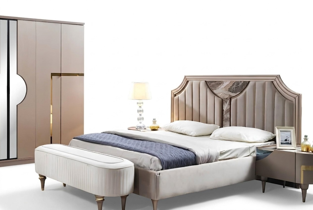 Bettrahmen Doppel Holz Bettgestelle Schlafzimmer WeiÃ Luxus Bett Modern Betten