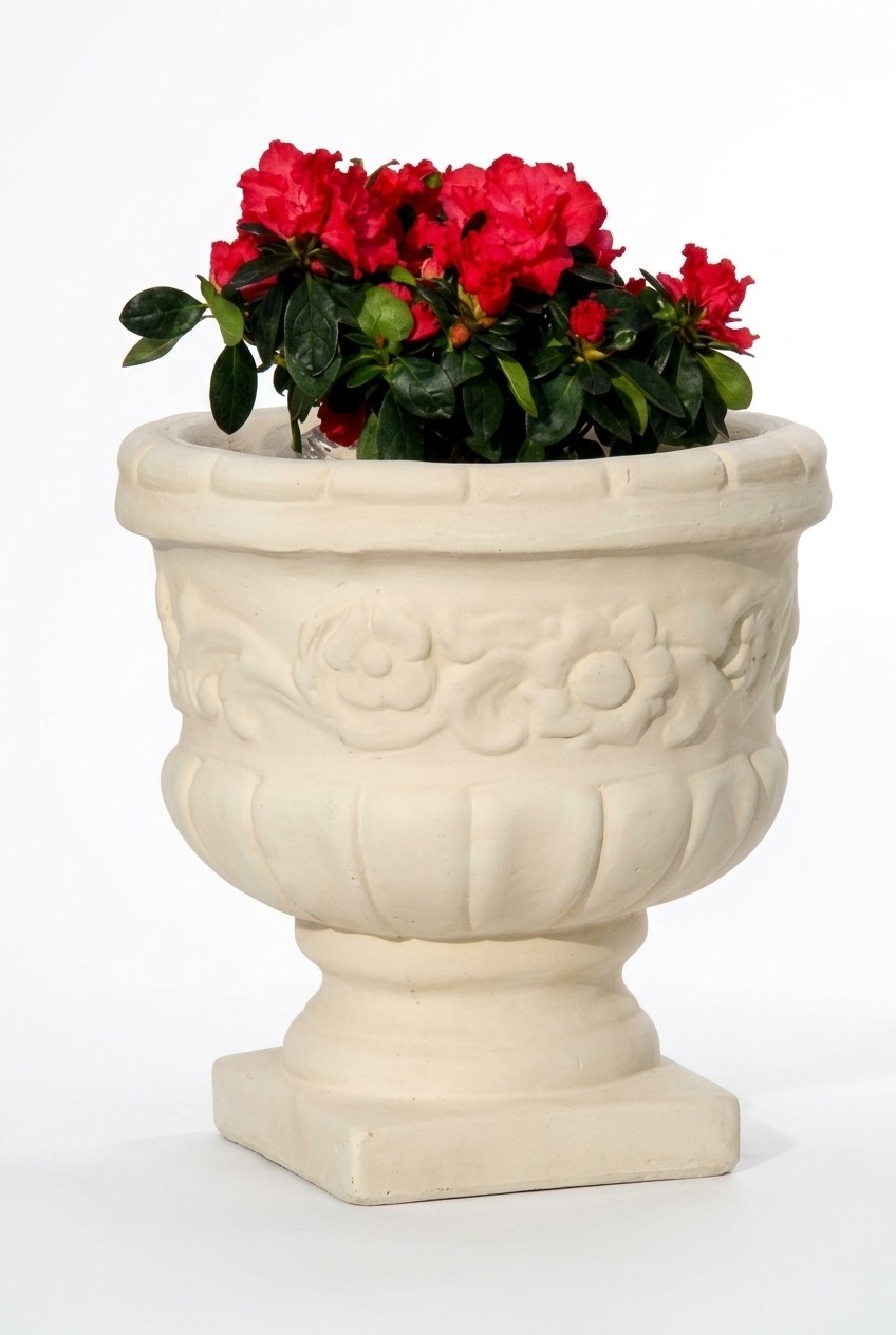 Blumenkorb Blumen Statue Vase GefÃ¤ss Garten Terrasse Figuren Dekoration