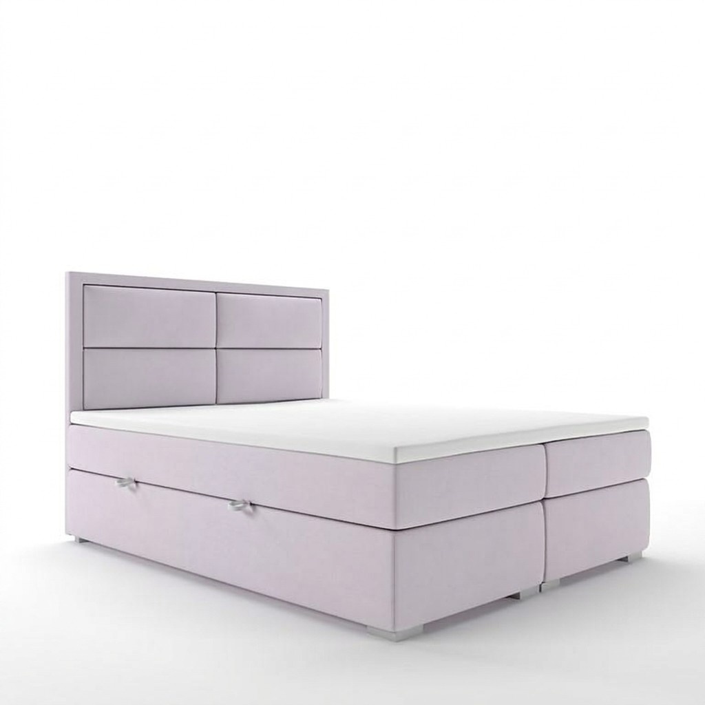 Boxspring Bett Hotel Doppel Komplett Set Topper Matratze Betten Funktion