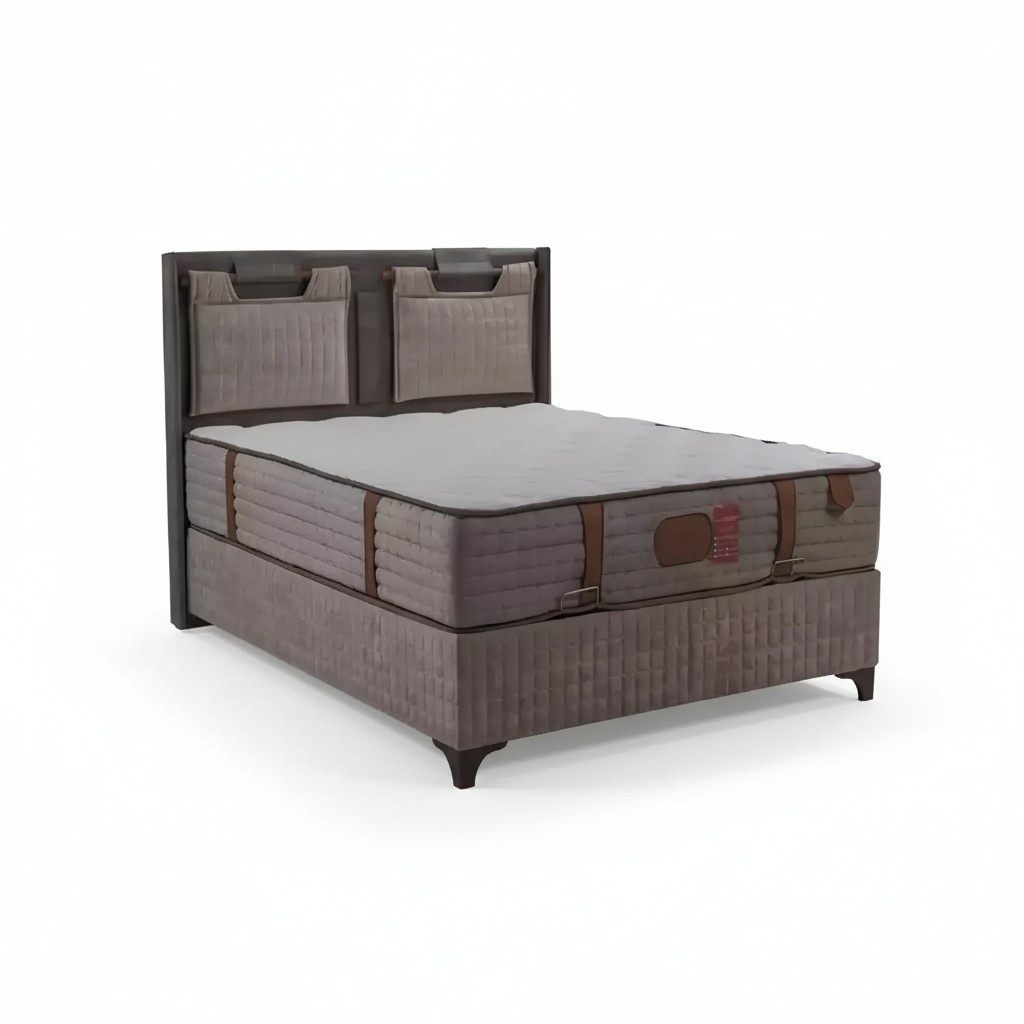 Boxspring Betten Polsterbett Design Hotel Doppelbett Luxus Design 200x200cm