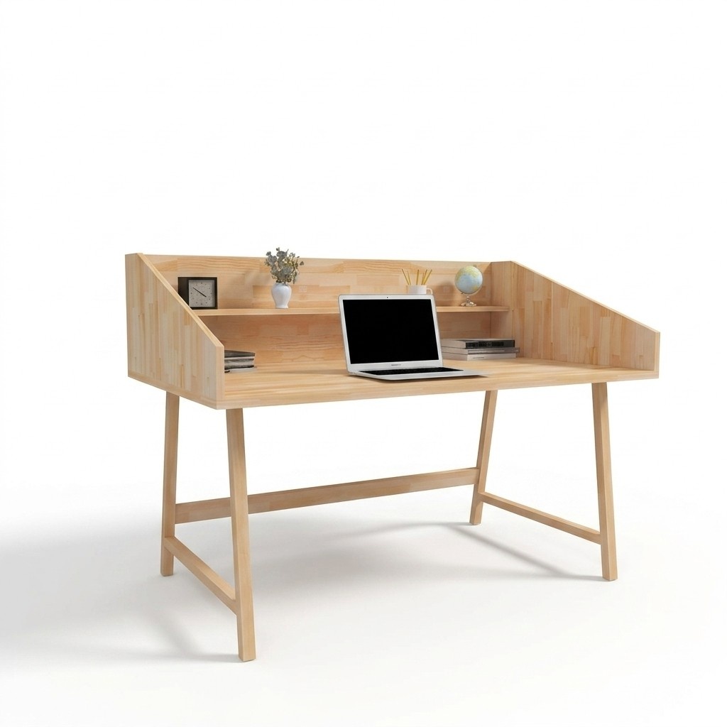 Braun-WeiÃer BÃ¼rotisch LuxuriÃ¶se Schreibtische Hochwertige Holz MÃ¶bel