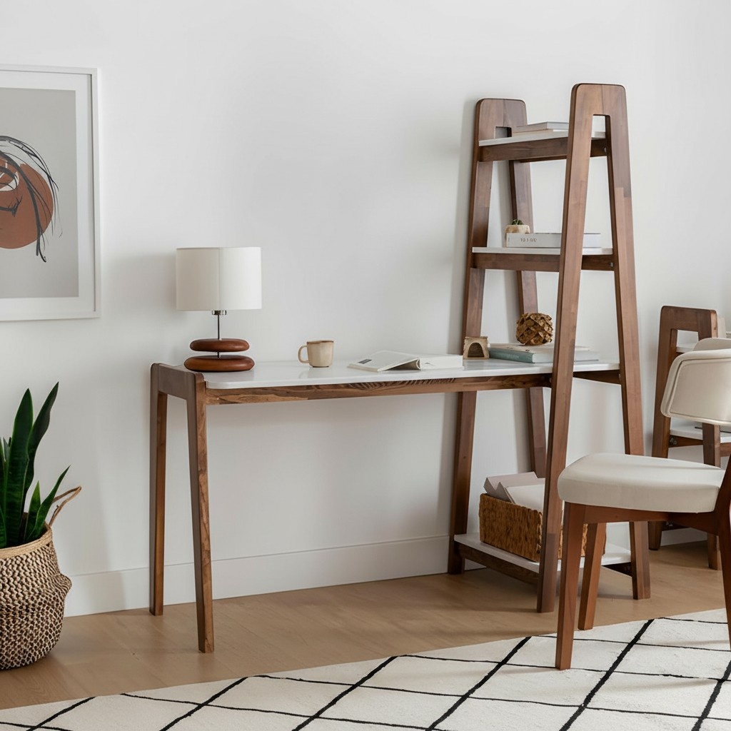 Braun-WeiÃer Computertisch Schreibtisch LuxuriÃ¶se Arbeitszimmer MÃ¶bel