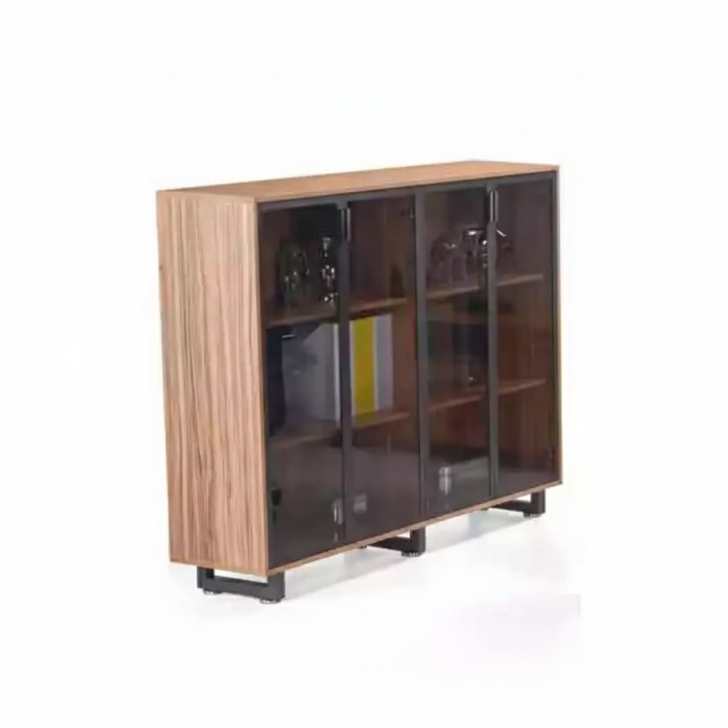 Brauner Designer Aktenschrank fÃ¼r Unterlagen BÃ¼roregal Schrank Regal