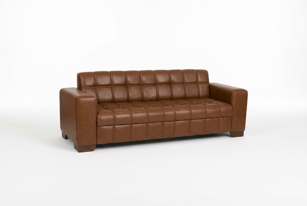 Brauner Dreisitzer Luxus Sofa BÃ¼romÃ¶bel BÃ¼roarrangement BÃ¼rodesign