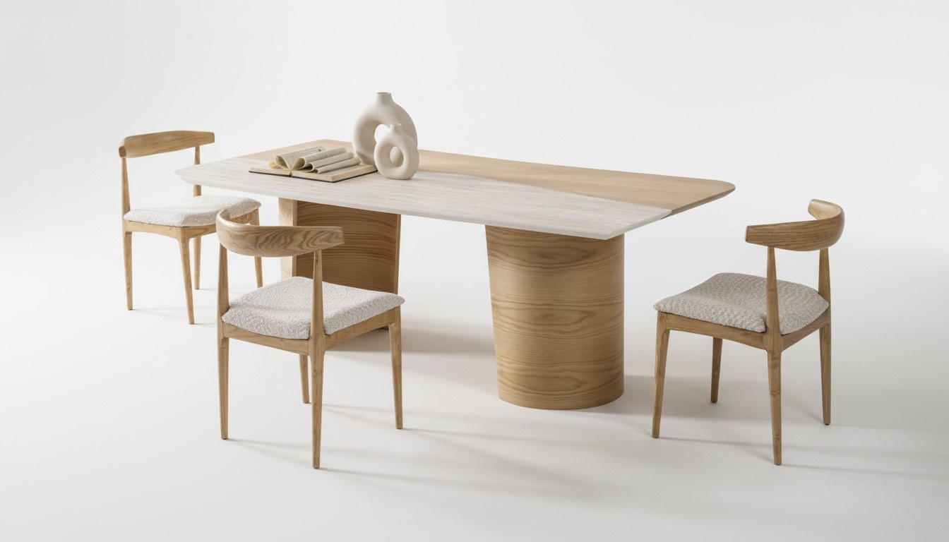 Brauner eleganter Holzstuhl fÃ¼r Esszimmer, Wohnzimmer und BÃ¼ro