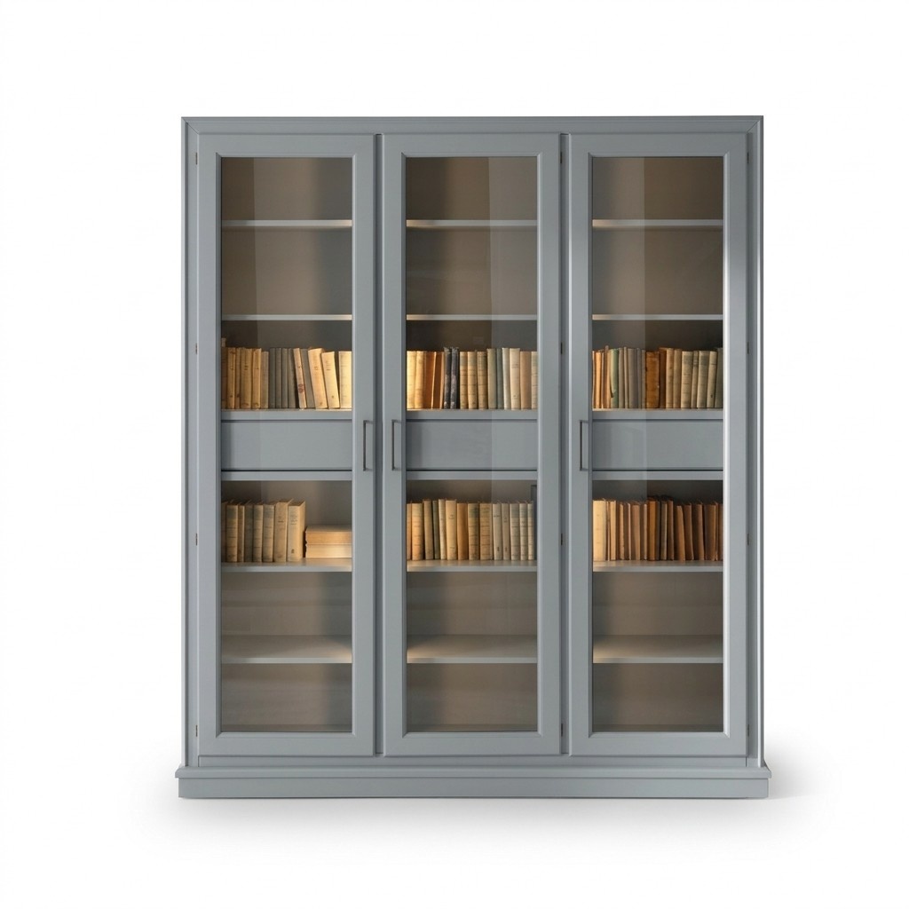 BÃ¼cherregal BÃ¼cherschrank Regal BÃ¼ro BÃ¼cherregal Wohnwand Design Grau