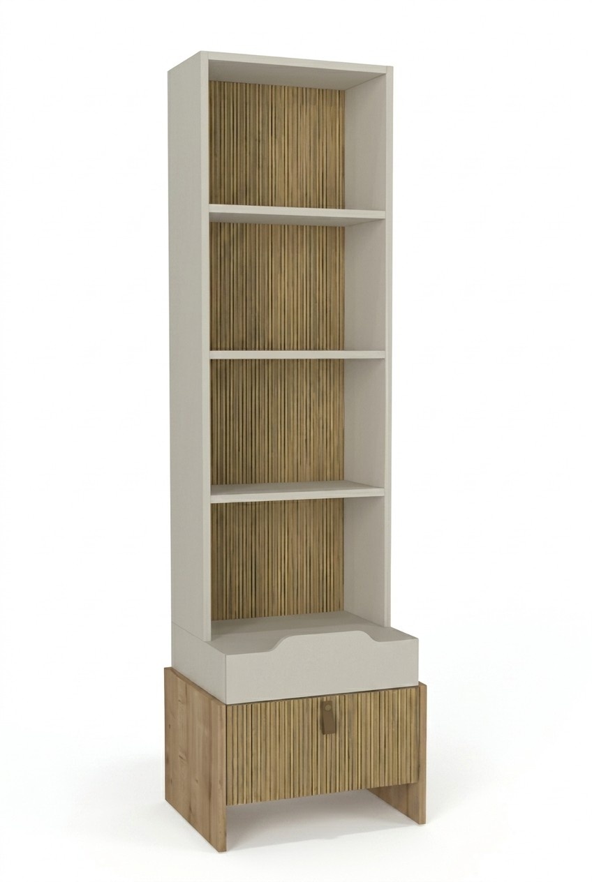 BÃ¼cherregal Komfortabel Jugendzimmer KindermÃ¶bel Beige Moderne Regal Schrank