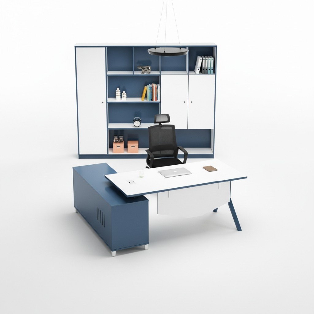 BÃ¼ro Einrichtung Schreibtisch + Aktenschrank MÃ¶bel Schreibtische Tische 2tlg.Set