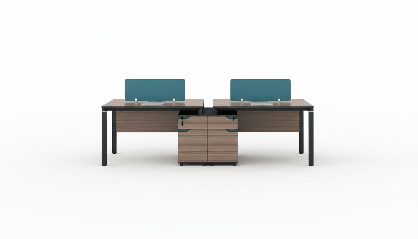 BÃ¼ro MÃ¶bel Einrichtung Ausstattung Tisch 2 ArbeitsplÃ¤tze Schreibtisch