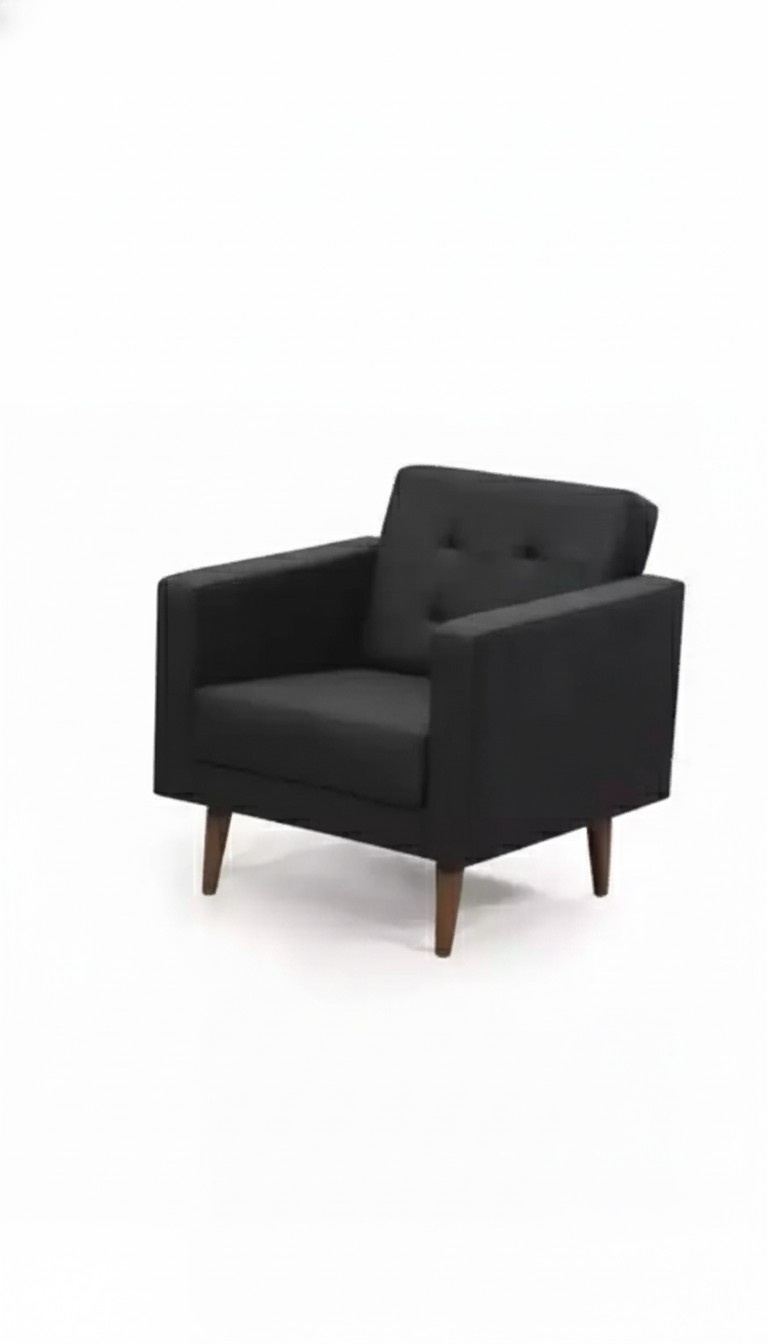 BÃ¼ro Sessel Stil Modern Textil MÃ¶bel Schwarz Sessel Polster Stoff Neu