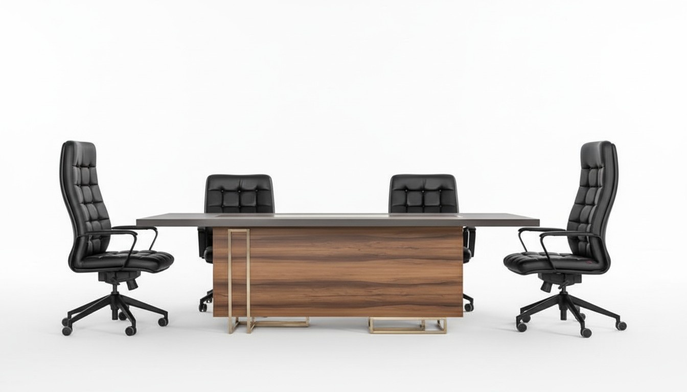 BÃ¼ro Set 5x KonferenzstÃ¼hle & Konferenztisch Komplettset Besprechungstisch 6tlg.