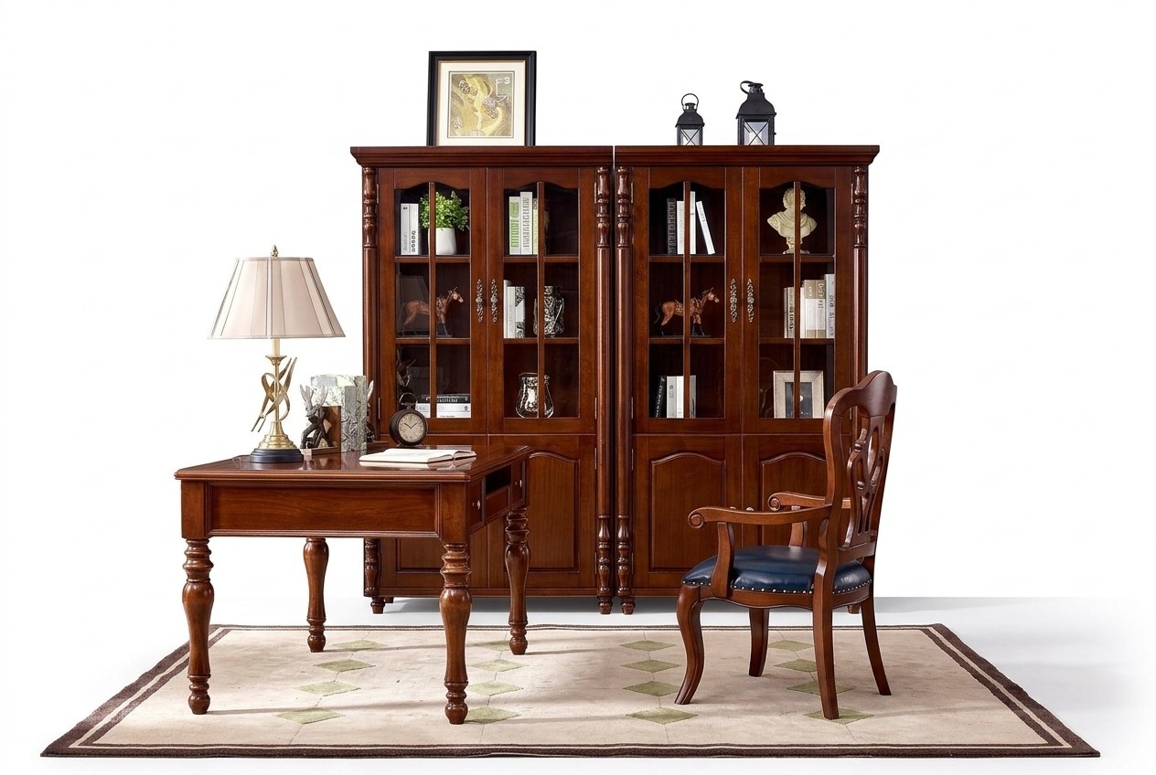 BÃ¼ro Set Schreibtisch Arbeitszimmer 4tlg. Stuhl 2x BÃ¼cherregal BÃ¼ro Einrichtung