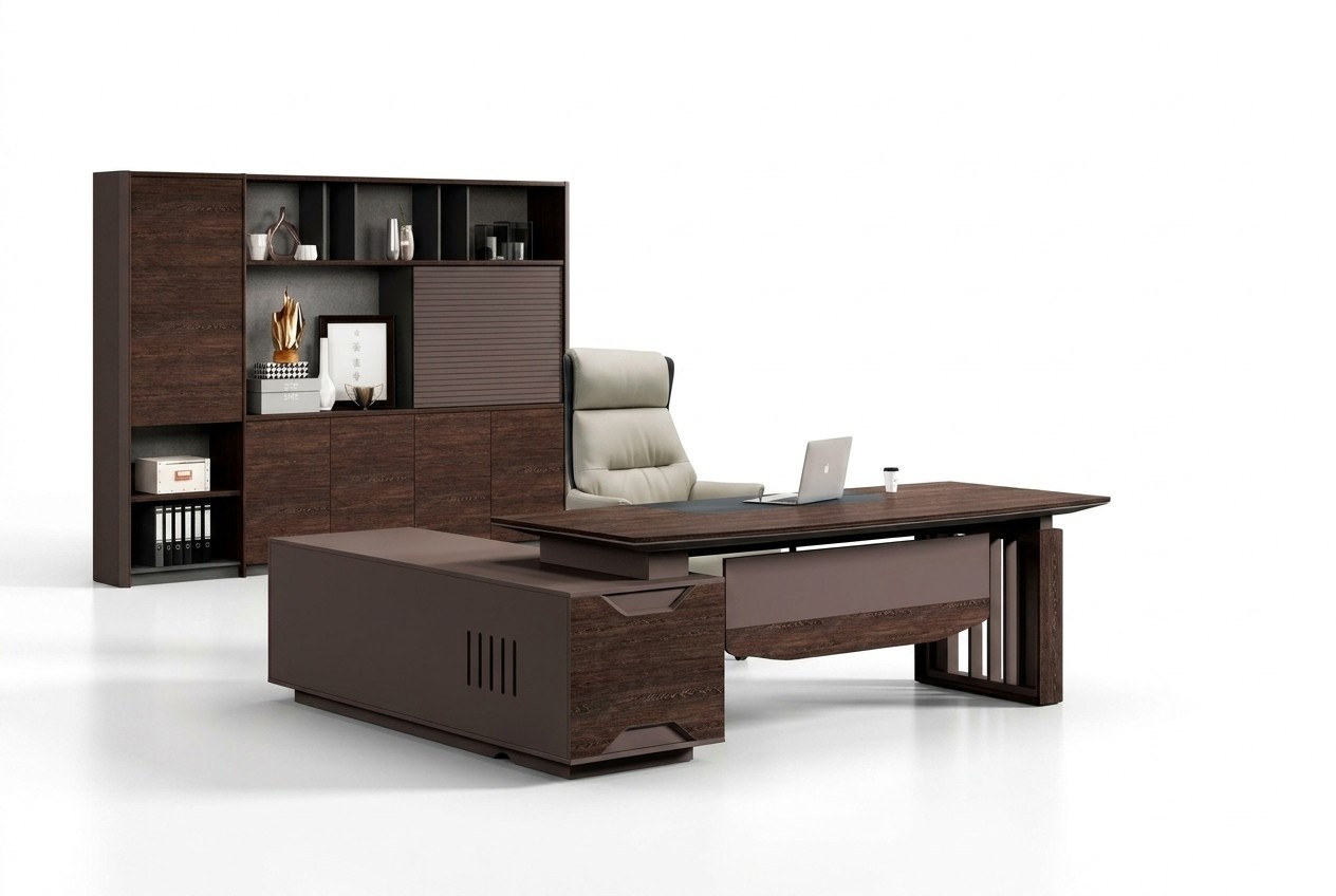 BÃ¼ro Tisch BÃ¼rotisch Arbeitstisch Schreibtisch BÃ¼romÃ¶bel Holz Braun
