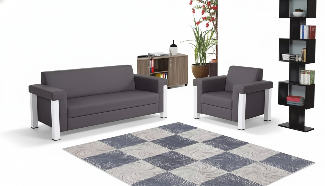 BÃ¼roeinrichtung Arbeitszimmer BÃ¼ro MÃ¶bel Set Designer 3+1 Garnitur 2 tlg