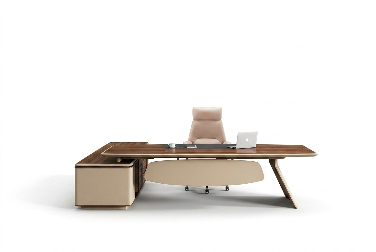 BÃ¼romÃ¶bel BÃ¼rotisch Braun Arbeitstisch Schreibtisch BÃ¼ro Tisch Holz