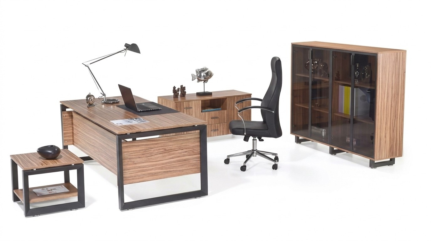 BÃ¼romÃ¶bel Schreibtisch Kommode Aktenschrank Couchtisch Einrichtung 4tlg.