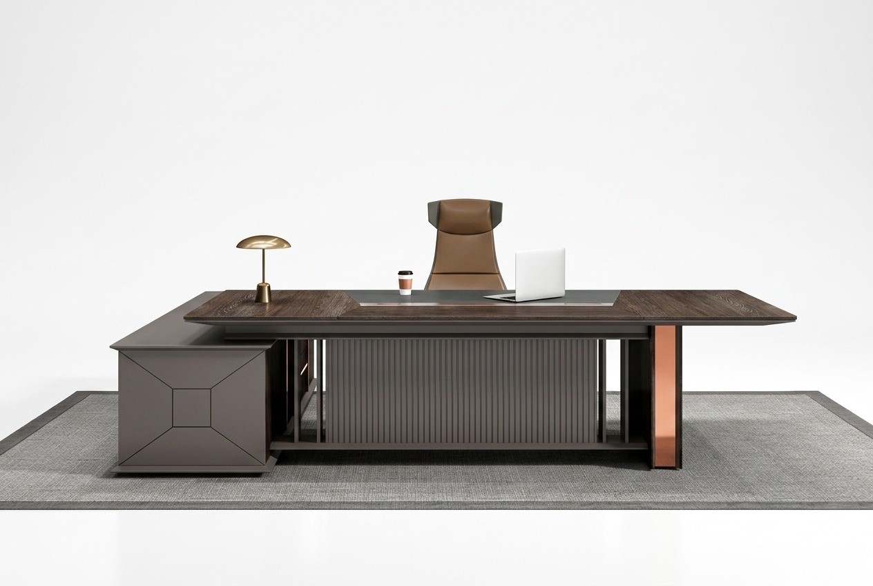 BÃ¼rotisch Arbeitstisch Schreibtisch BÃ¼romÃ¶bel BÃ¼ro Tisch Holz Braun