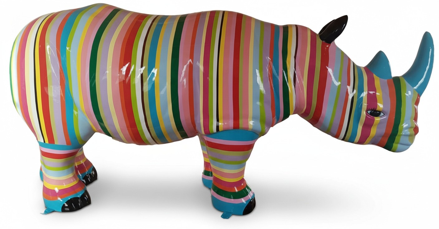 Bunte Figur Statue Design Skulptur Dekoration 175 cm AuÃen Abstrakt