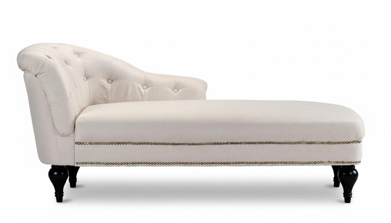 Chaiselongue Wohnzimmer Beige MÃ¶bel Liege Modern Design Sofa Stoff