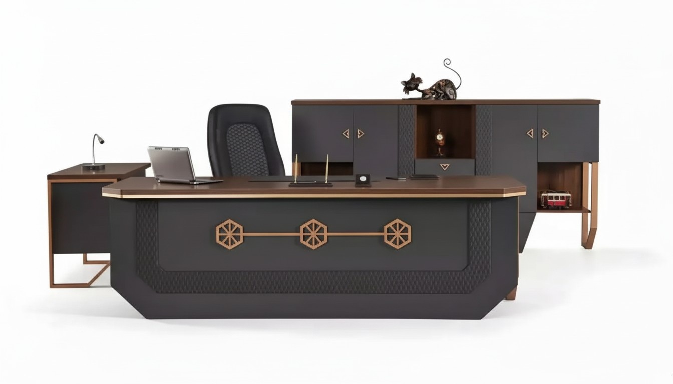 Chefschreibtisch Luxus Schreibtisch Kollektion Schreibtische 240x95cm