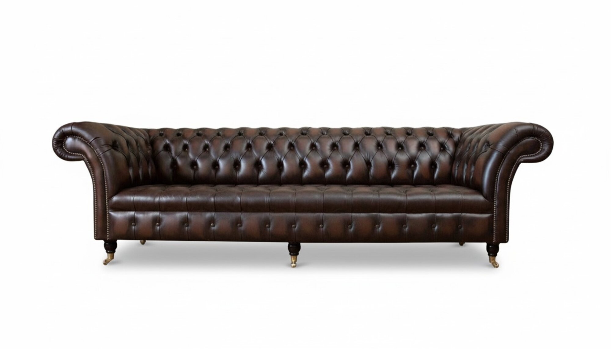 Chesterfield 4 Sitzer Leder Wohnzimmer Design Couchen Sofa MÃ¶bel Neu