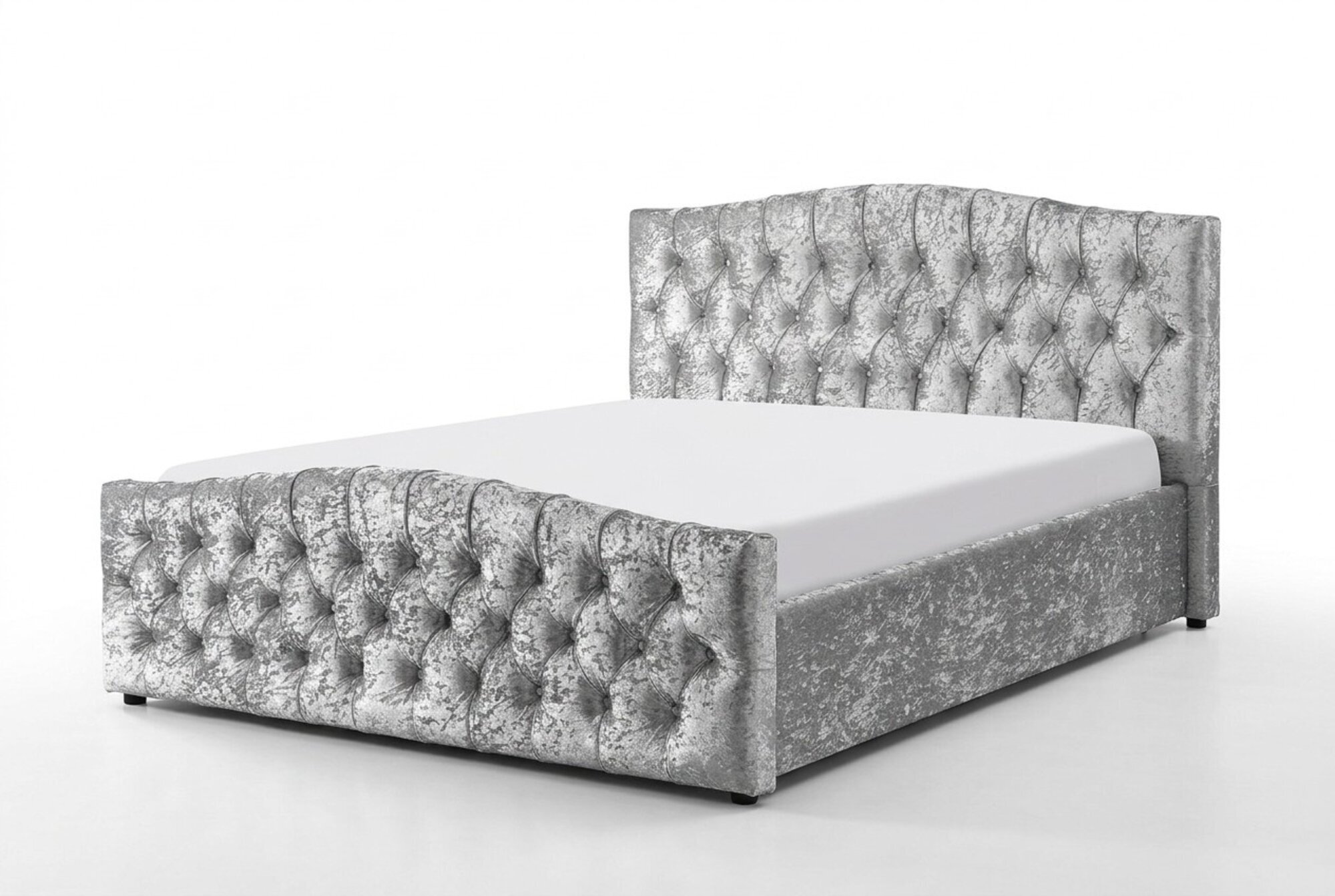Chesterfield Bett Design Schlafzimmer Englisches Polster Betten 200x200cm