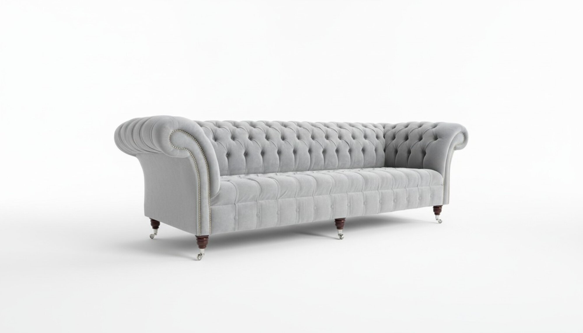 Chesterfield Designer Couch 4 Sitz Sofa Polster Textil Leder Garnitur 2016-51