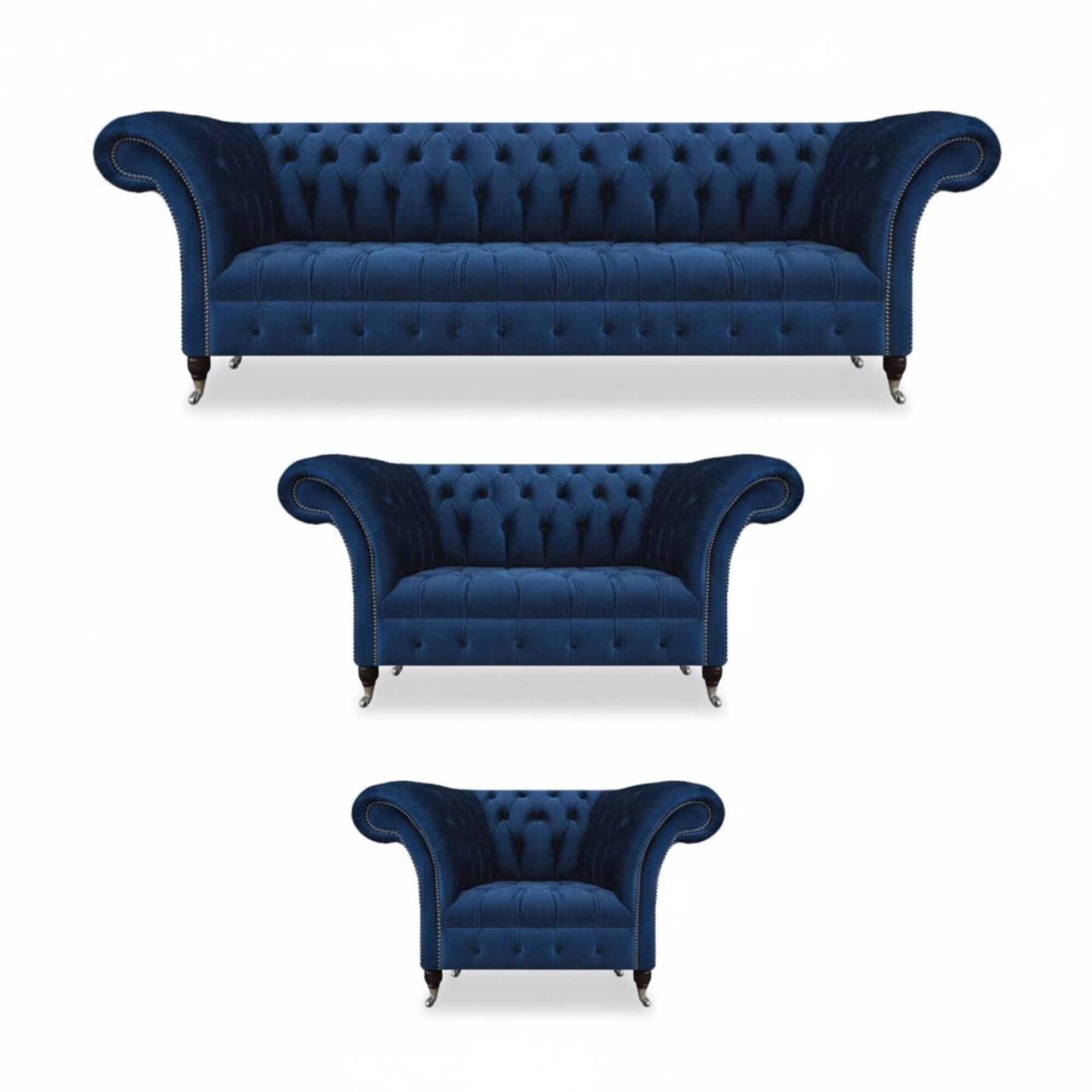 Chesterfield Designer Set 3tlg Wohnzimmer Designer PolstermÃ¶bel Einrichtung