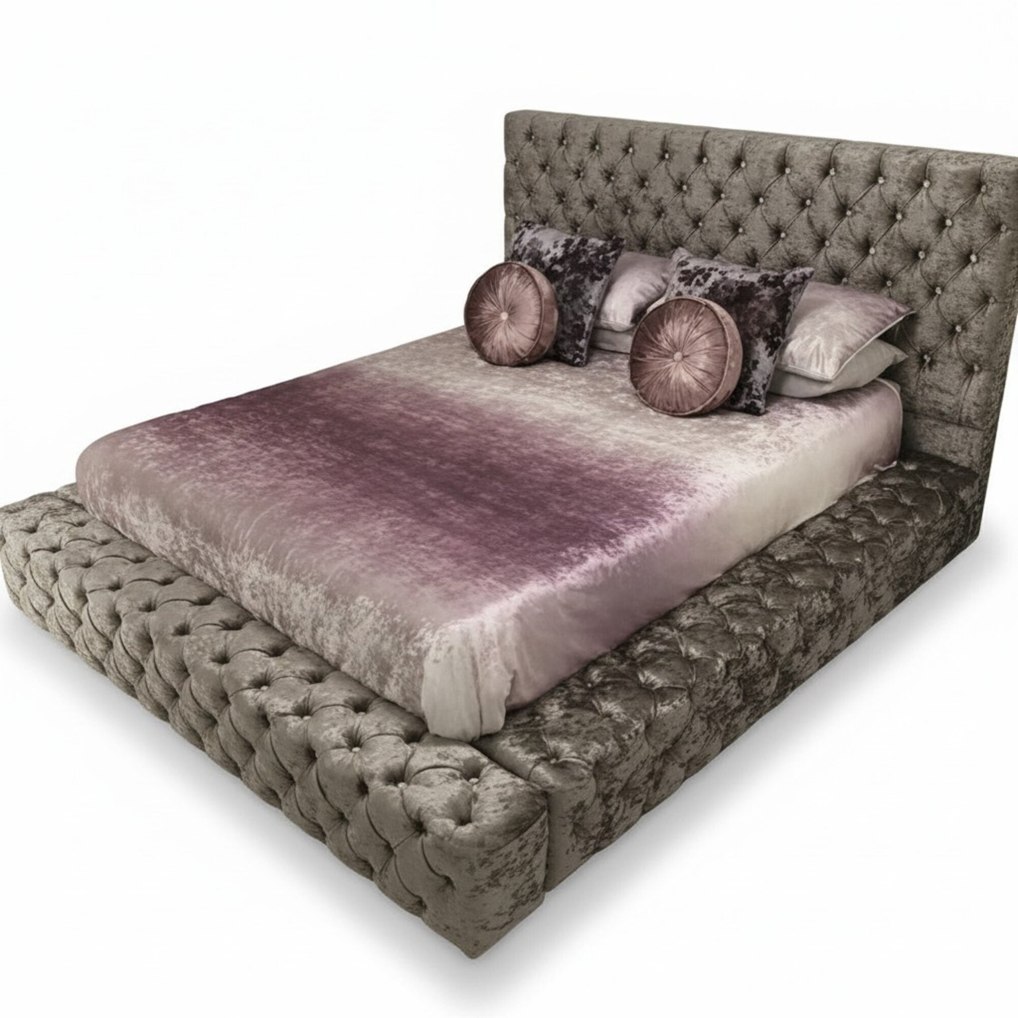 Chesterfield Doppelbett MÃ¶bel 180x200 Polster Textil Betten Luxus Design Rahmen