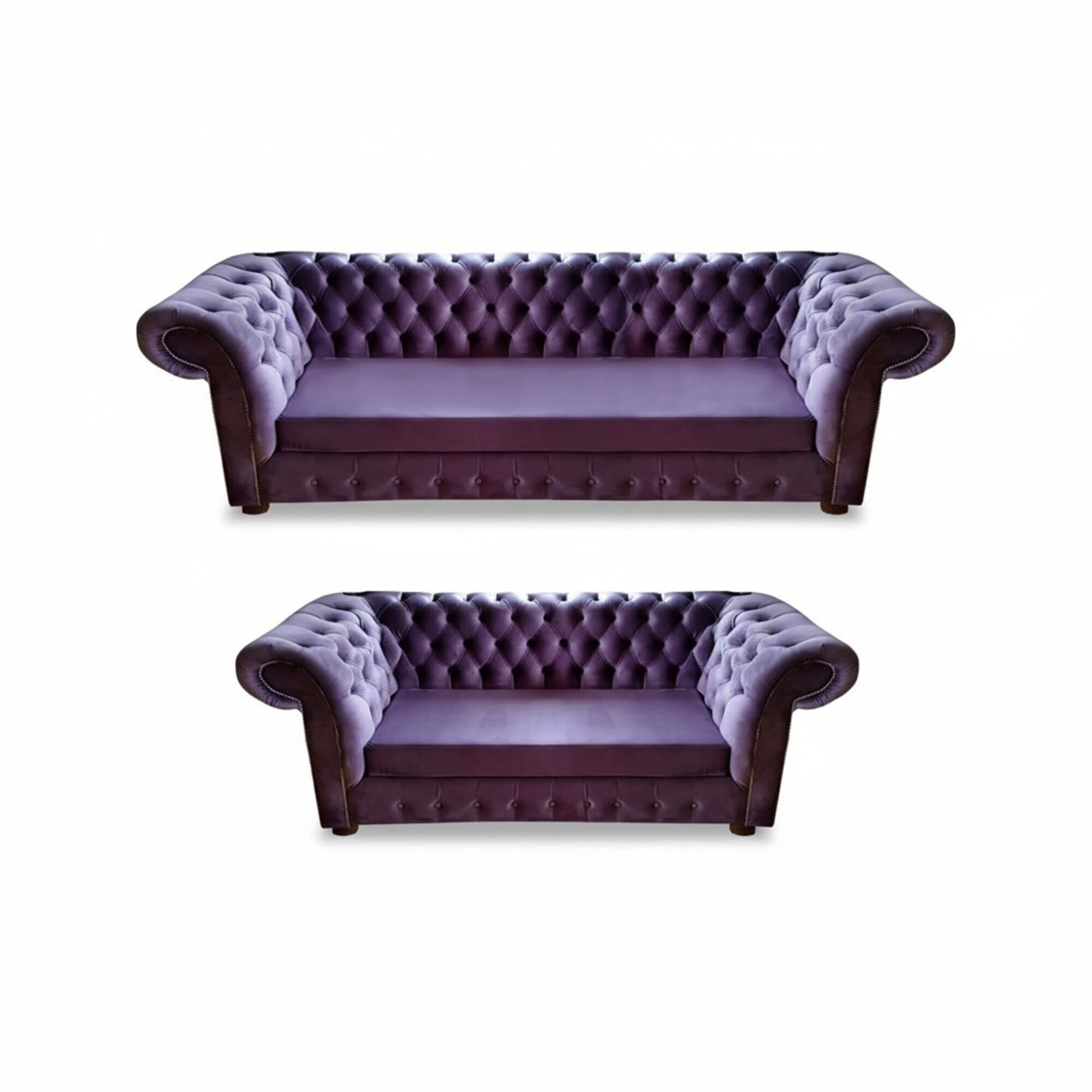 Chesterfield Lila Set Wohnzimmer PolstermÃ¶bel Modern Komplett Einrichtung