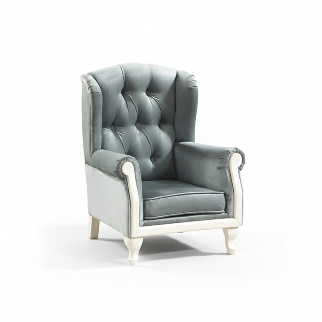 Chesterfield Ohrensessel Sessel Polster Fernseh BÃ¼ro Couch leder Textil CL-F1