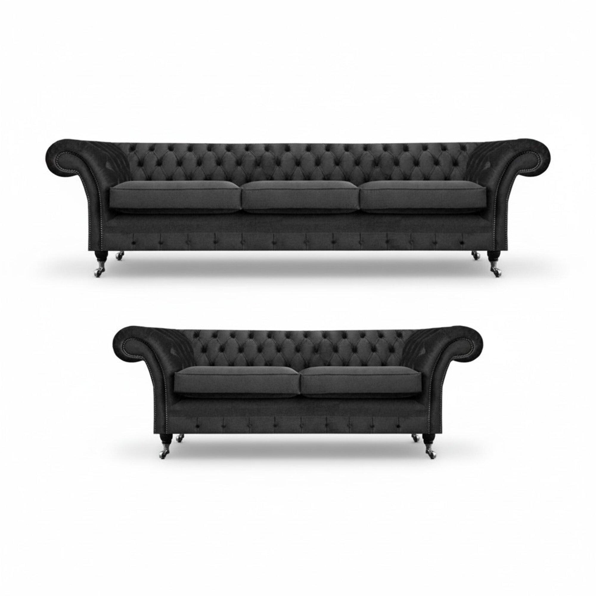 Chesterfield PolstermÃ¶bel Wohnzimmer Sofas Set 2tlg Einrichtung Komplett 3+2