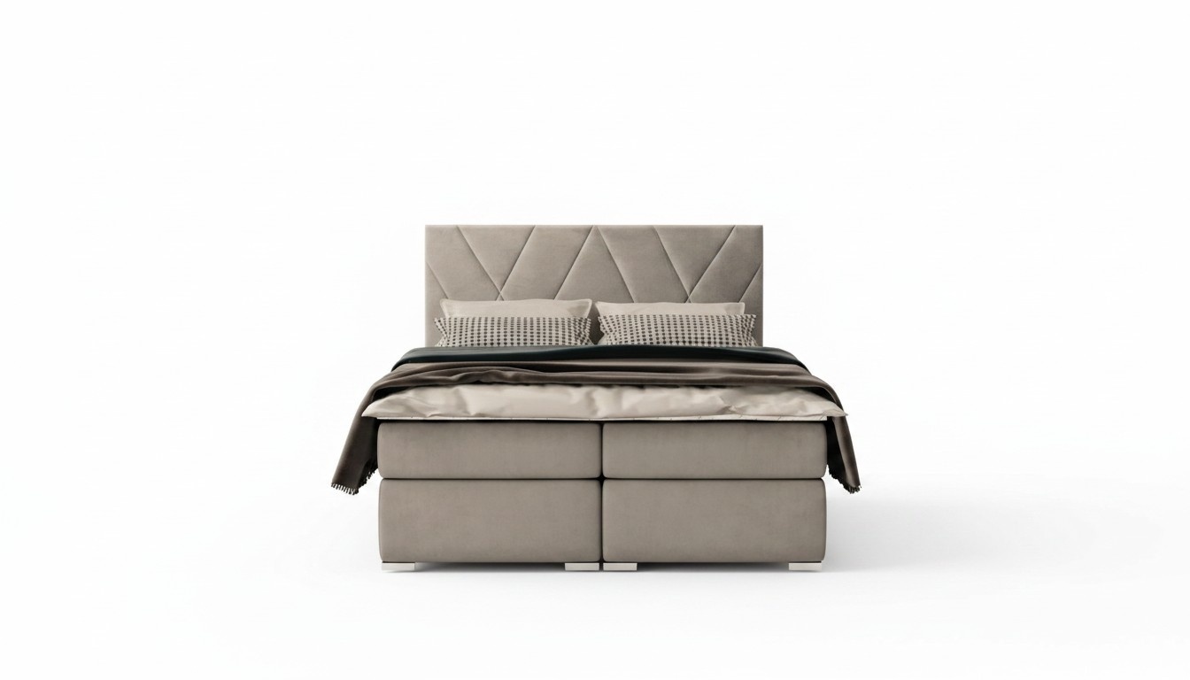 Chesterfield Schlafzimmer Boxspring Bett Doppel Betten Polster Kasten