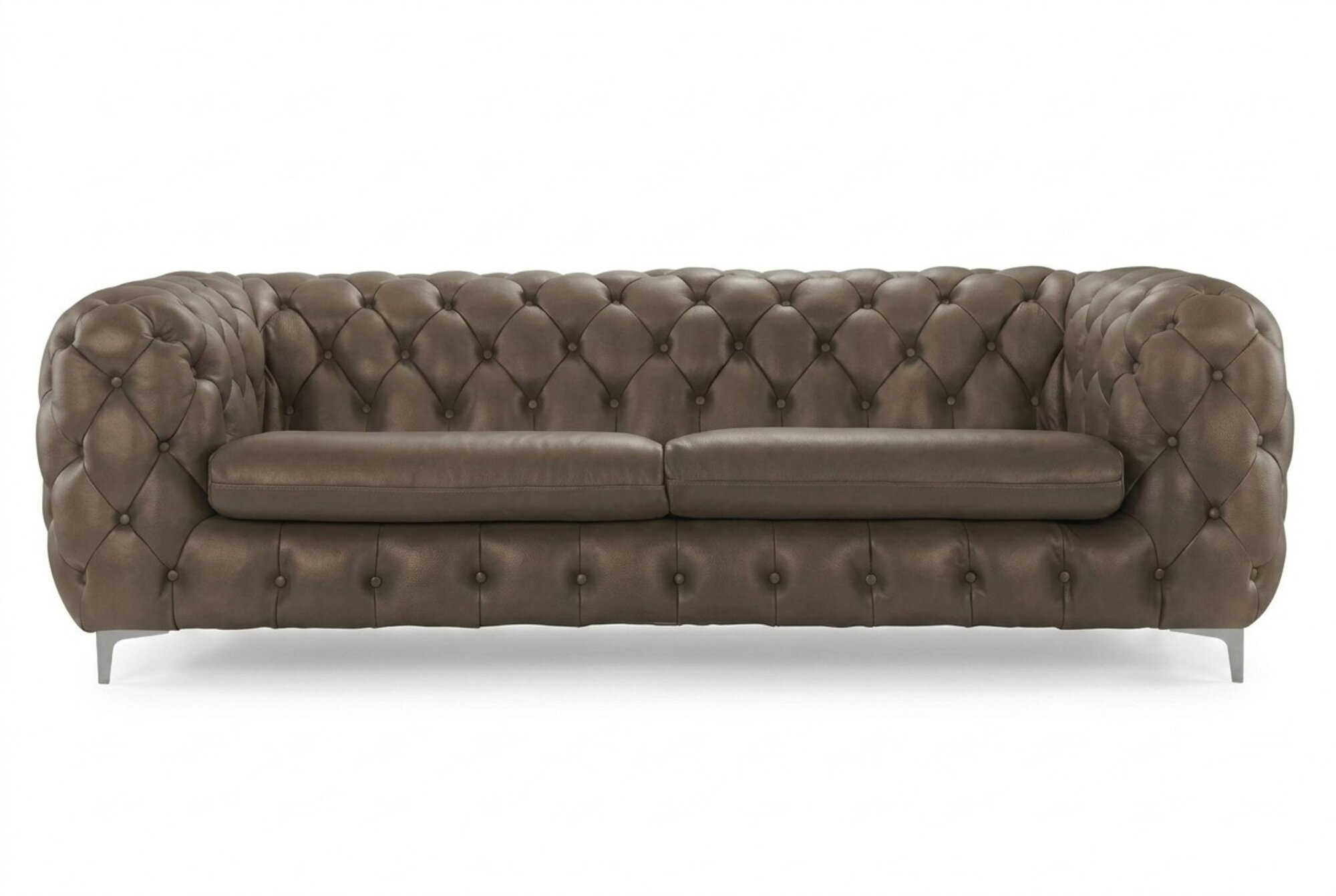Chesterfield Sofa Braun xxl Big Leder Wohnzimmer MÃ¶bel 4 sitzer Violet