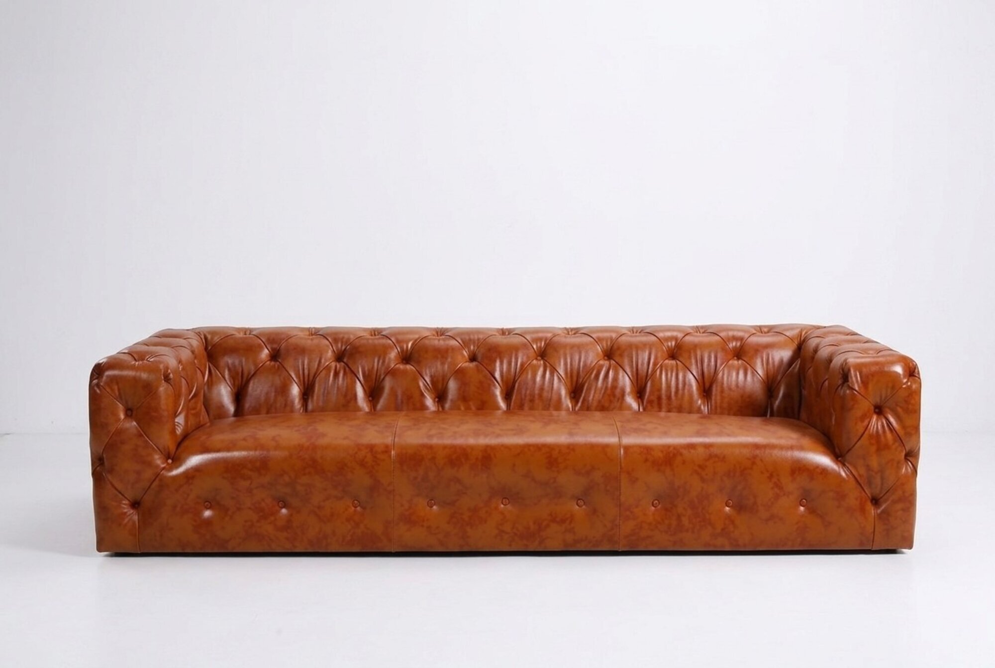 Chesterfield Sofa Couch Polster Stoff Leder Couchen Polster Garnitur 4 Sitzers