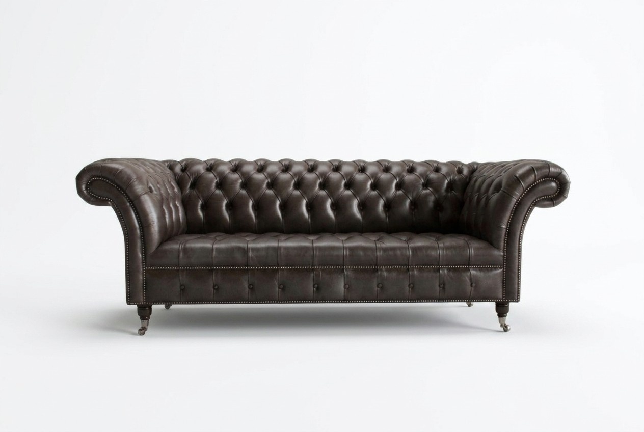 Chesterfield Stoffsofa Ledersofa Sofa Couch Polster Wohnzimmer