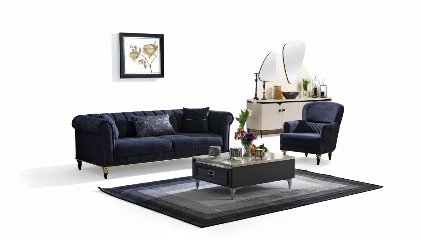 Couch Sofagarnitur PolstermÃ¶bel Sitzgruppe Wohnlandschaft Lounge Sofa 3+1
