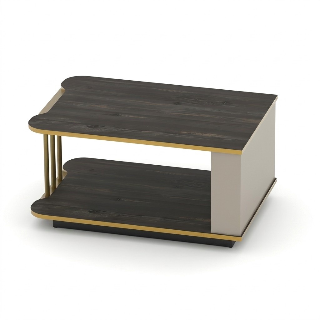 Couchtisch Beistelltisch Arbeitszimmer Tisch Sofatisch mit Regal BÃ¼romÃ¶bel