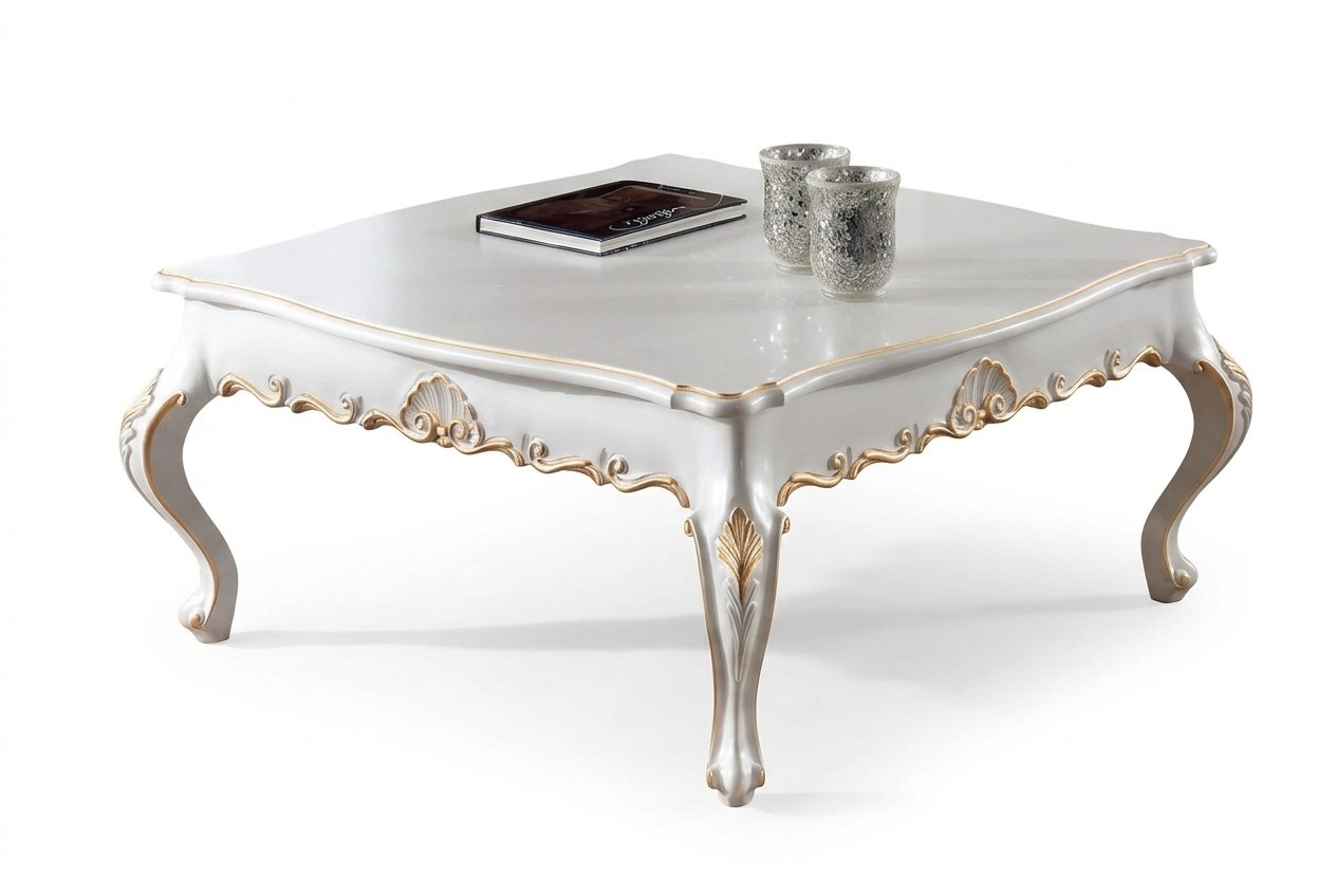 Couchtisch Beistelltisch Wohnzimmer Holz Tische Beistell Italien Stil Tisch WeiÃ