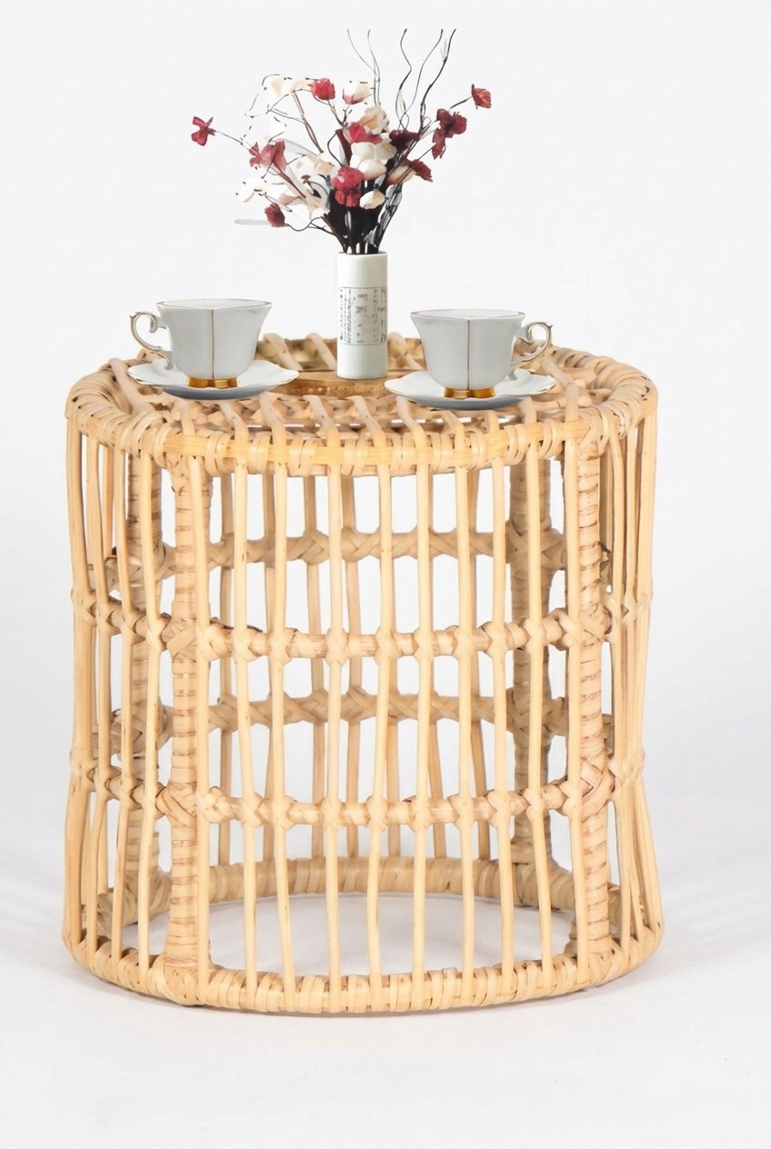 Couchtisch Hochwertige Rattan GartenMÃ¶bel Terrasse Beige Exclusive Modern Luxus