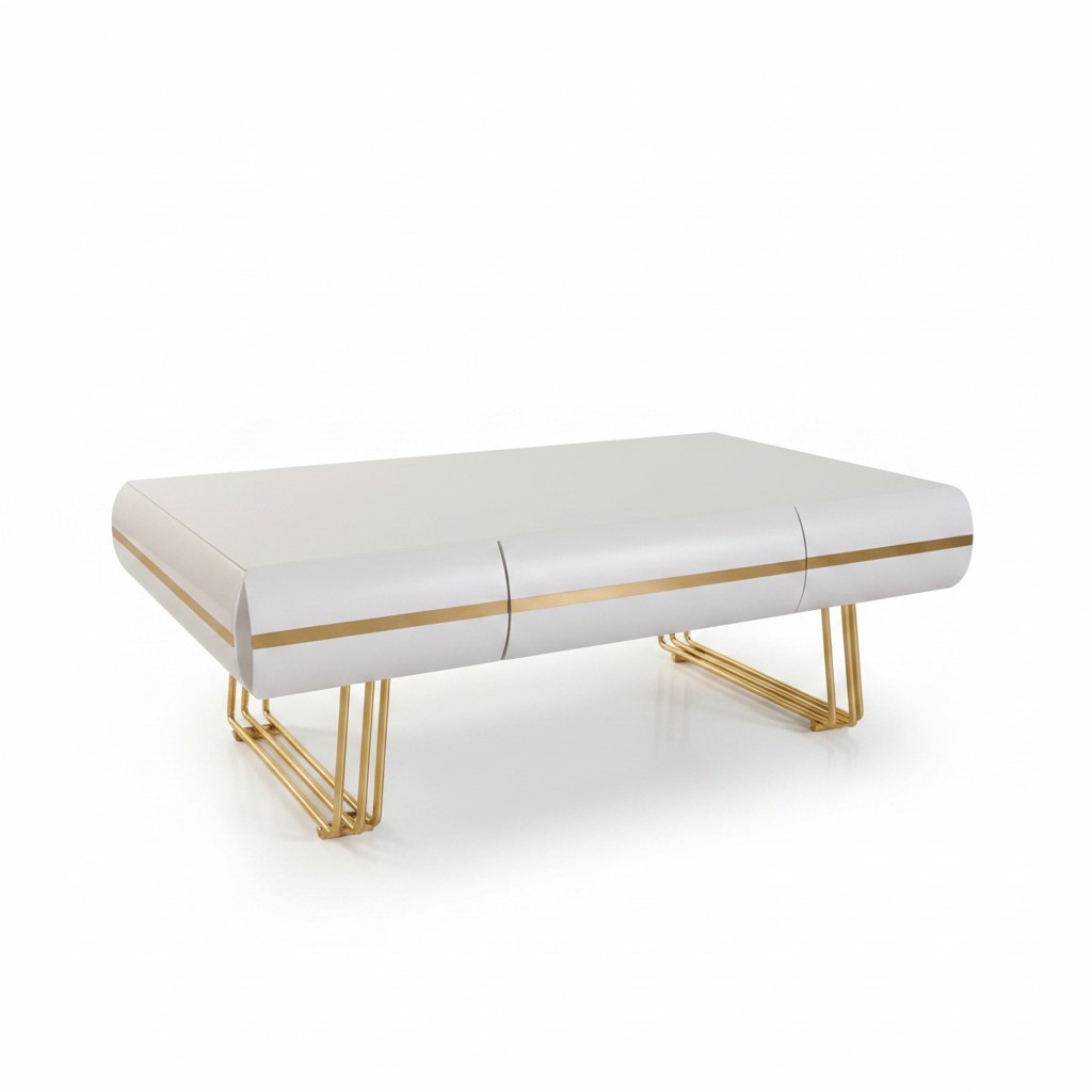 Couchtisch Tisch Beistelltisch Wohnzimmer Beistelltisch Moderne Tische weiÃ gold