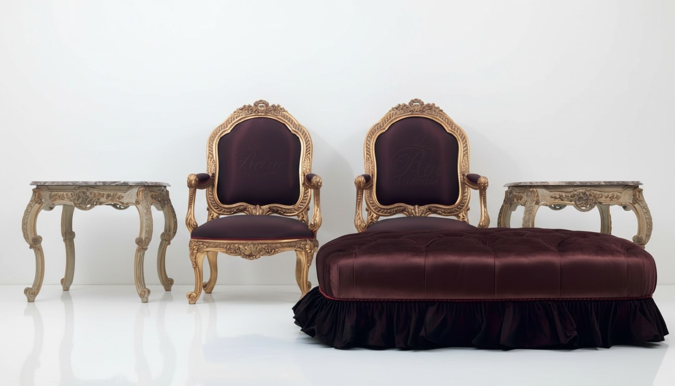 Couchtisch Tisch Beistelltisch Wohnzimmertisch Holz Royal Beistell Rokoko Barock
