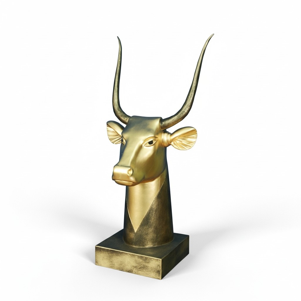 Design Ãgyptischer Stier Figur Statue Skulptur Skulpturen