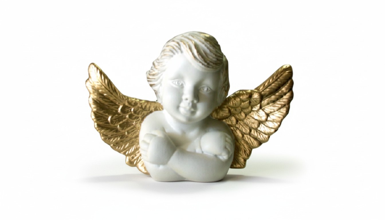 Design Amor BÃ¼ste Figur Statue Skulptur Skulpturen Gold WeiÃ Deko Figuren