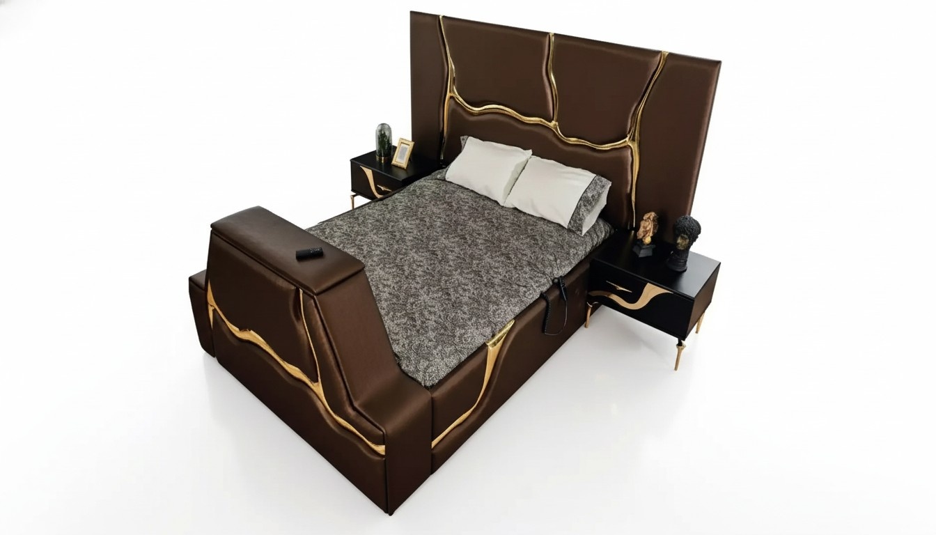 Design Bett Polster Betten Doppelbett Ehe MÃ¶bel Luxus Schlafzimmer Bettrahmen