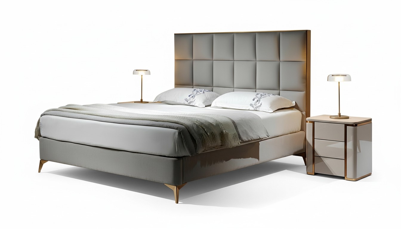 Design Bett Schlafzimmer Betten Textil Hotel Luxus Polster Sitz Stoff MÃ¶bel Neu